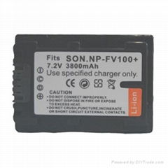 Digital camera battery NPFV100 NP-FV100 