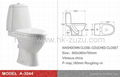 hot sale of wash down two piece toilet
