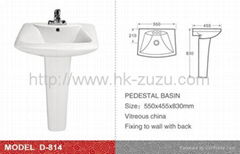 good quality of pedestal basin 