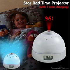 Projection LCD clock