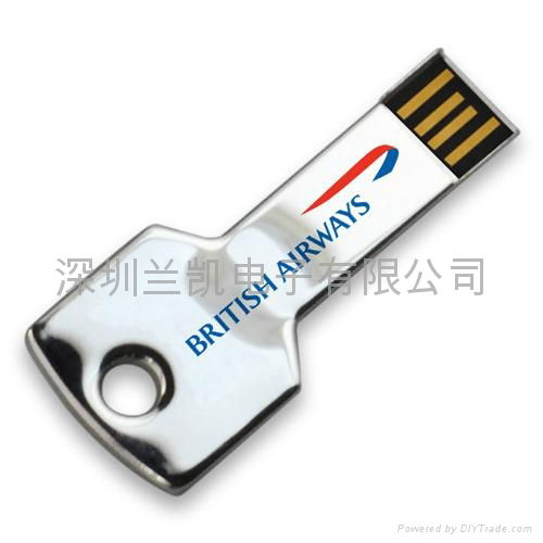 customized logo 1-16GB Metal Key USB 3