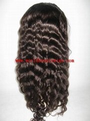 stock Latin wave hair wig,100% human hair lace front wig
