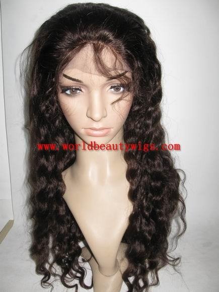 stock Latin wave hair wig,100% human hair lace front wig 4