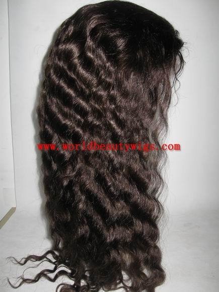 stock Latin wave hair wig,100% human hair lace front wig 3