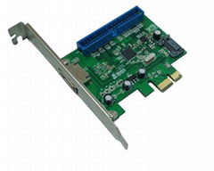 SATA III 1 internal 1 external 2Ports PCIe 2.0 Host Card