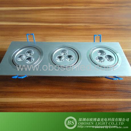 led downlight,3x3W  4