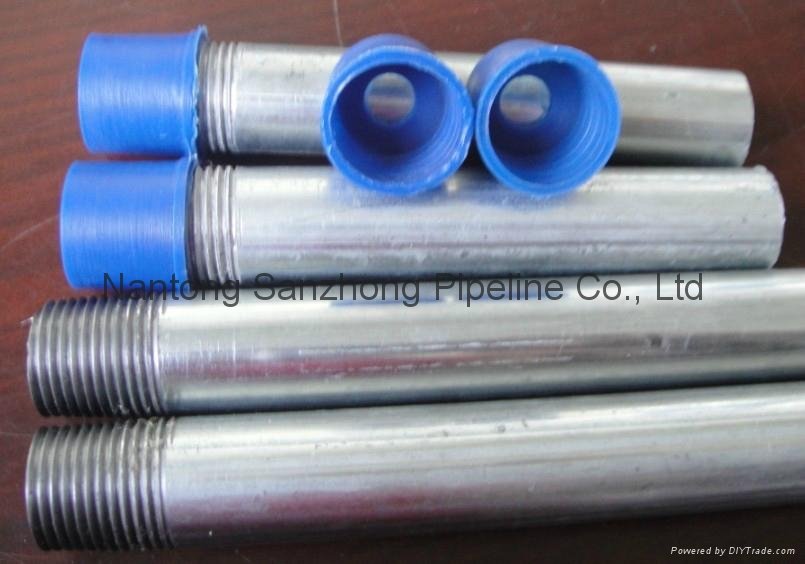 Galvanized steel pipe for screwed pipe 4