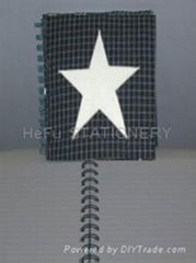 fabric cover notebook