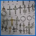 Crucifix pendant,virgin mary pendant,rosary accessory 1