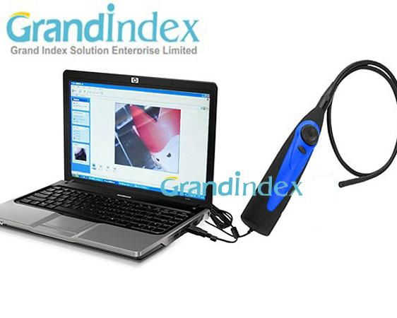 USB Video Inspection 4 LED Borescope Endoscope 7mm Waterproof Camera Snake Scope 2