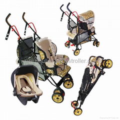 baby tandem b   y stroller