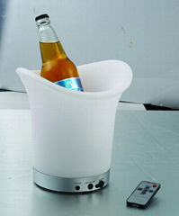 Led ice bucket