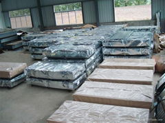 Galvanized corrugated steel sheet