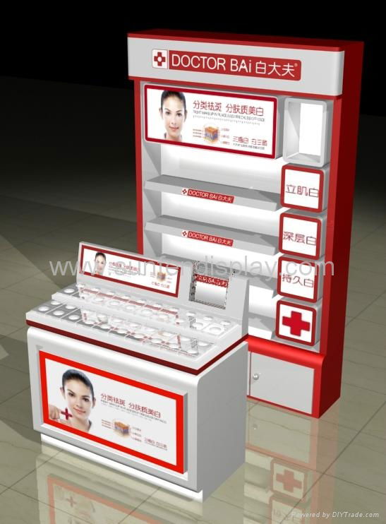 cosmetic display counter