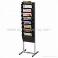 Magazine news paper display rack