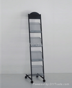 Magazine news paper display rack 2