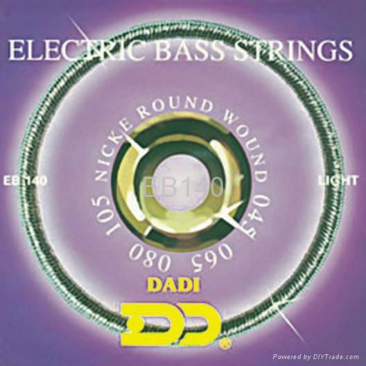Electric bass guitar strings