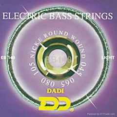 Electric bass guitar strings