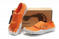 vibram barefoot mens casual fashion white orange