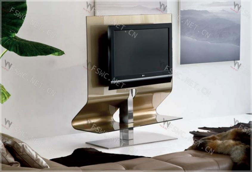 glas-steel Modern TV stand WC-ST103 3