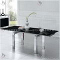 glas-steel Extendable Dining TableWC-BT008 2