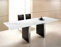 glas-steel Stainless steel legs dining tableWC-BT129 2