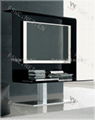 glas-steel modern hot bending glass tv