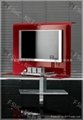 glas-steel modern hot bending glass tv stand WC-ST109 3