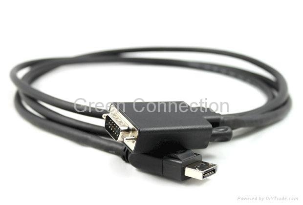 DisplayPort to VGA  Converter Cable  Male to Male  4