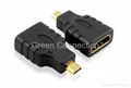 HDMI 19Pin D type Male to HDMI 19Pin A type Female adapter 1