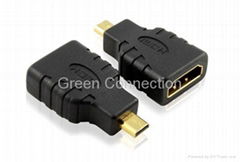 HDMI 19Pin D type Male to HDMI 19Pin A type Female adapter