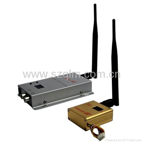 1.2GHz 300mW microwave wireless AV transmitter and receiver QLM1215