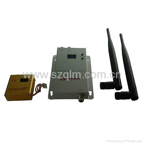 1.2GHz 300mW microwave wireless AV transmitter and receiver QLM1215
