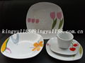 ceramic square dinner set