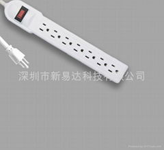 7 outlets UL power strip