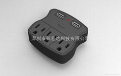 US wall socket with USB port