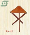 leather seat wood stool(RA-117)