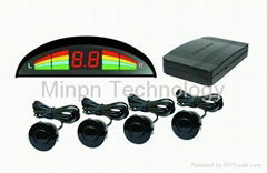 LED Display 4 Parking Sensor with Car Reverse Backup Radar