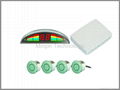 LED Display 4 Parking Sensor with Car Reverse Backup Radar 2