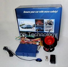 One Way Car Alarm System with Remote Engine Start/Stop 