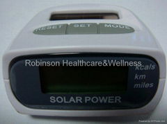 Solar power pedometer