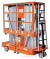 Mobile aluminum work platform(Dual Mast)