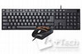 Stylish Ultra-slim Keyboard and Multimedia Optical Mouse Set 1