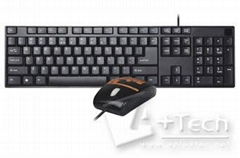 Stylish Ultra-slim Keyboard and Multimedia Optical Mouse Set