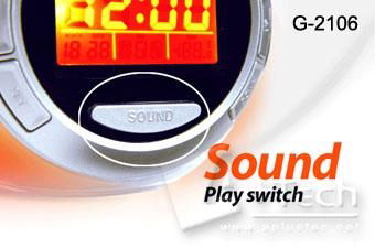  7 Colors Changing Nature Sound Digital Clock 3