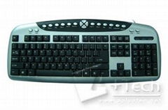 Hot-selling ergonomic slim multimedia keyboard