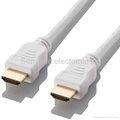 HDMI cables,HDMI 19Pin Male to Male cable,white color