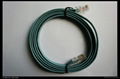 1 ft  Cord RJ11, 6P/4C Flat Silver Satin Cable  3