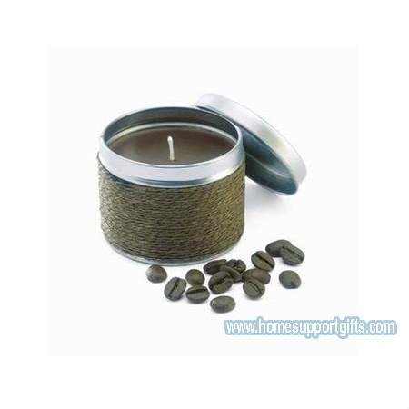 Candle with Coffee Flavour in tin box