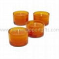 Set of 4 glass cup filled with wax 4